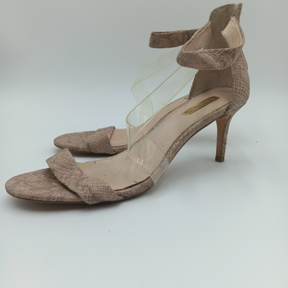 Louise et Cie Women’s Hallia Heeled Snake Print Jelly Sandals size 10